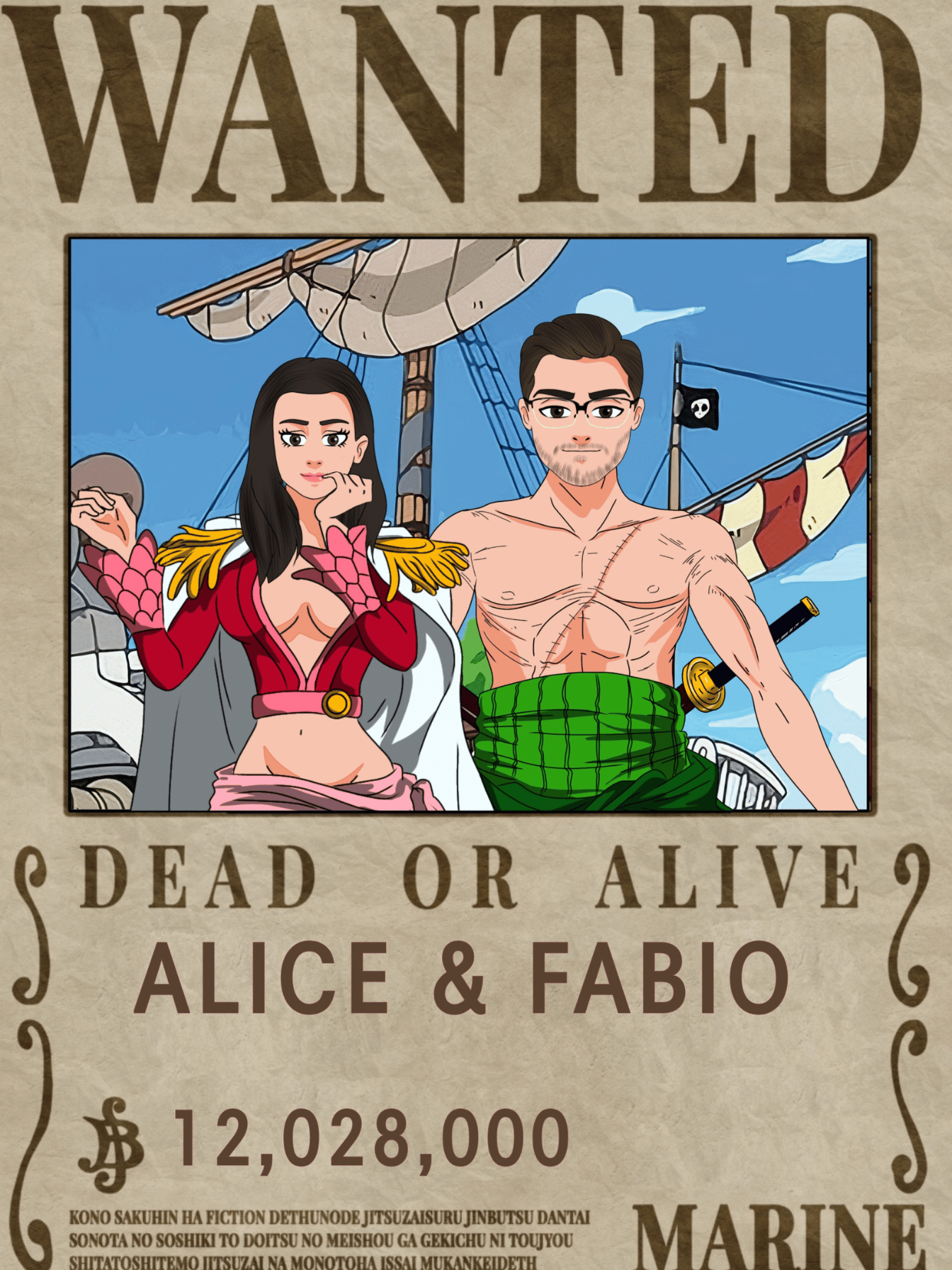 Custom Wanted Portrait