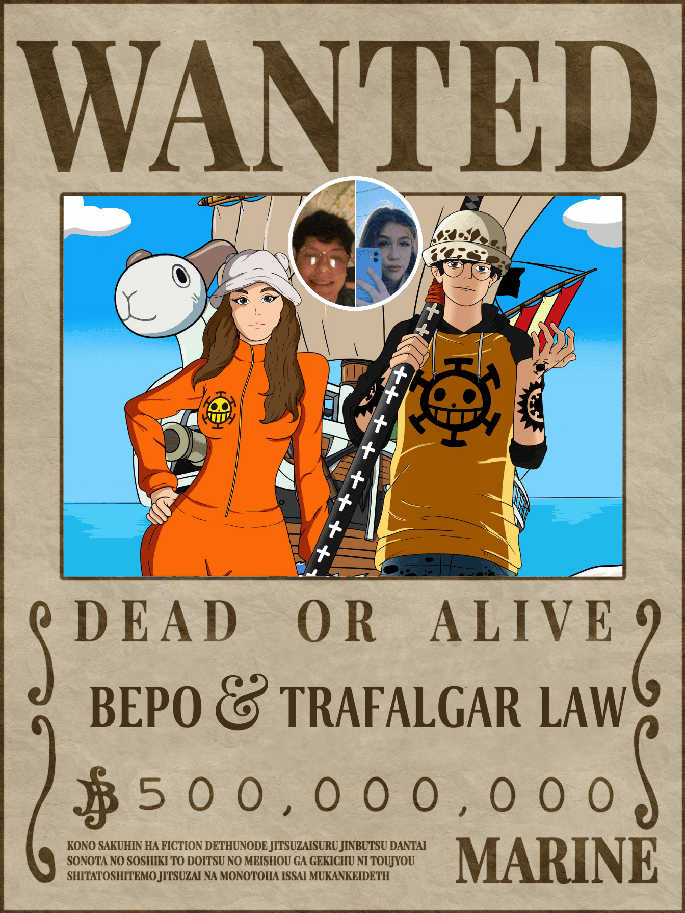 Custom Wanted Portrait