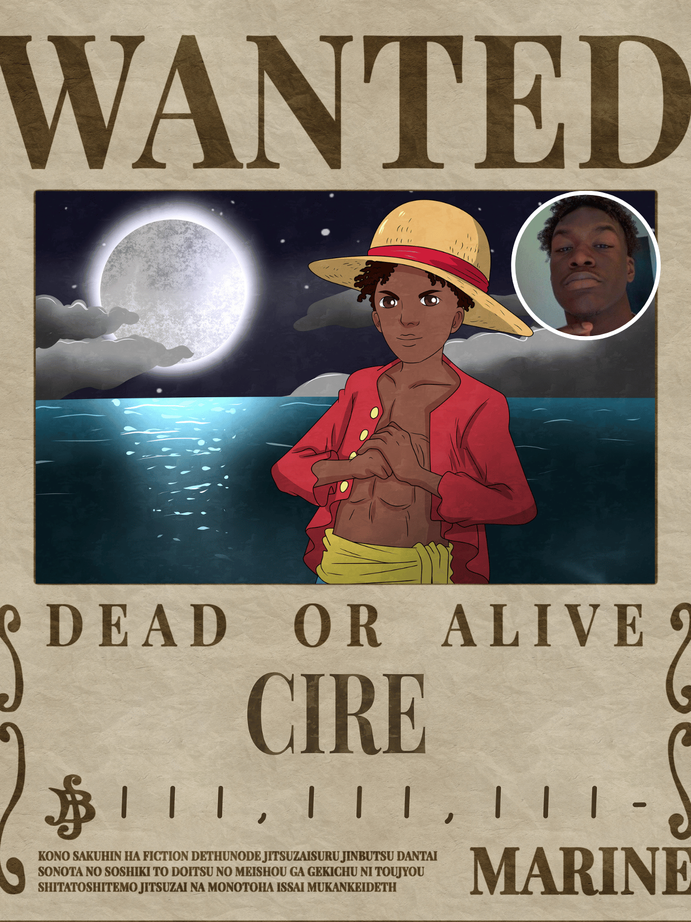 Custom Wanted Portrait