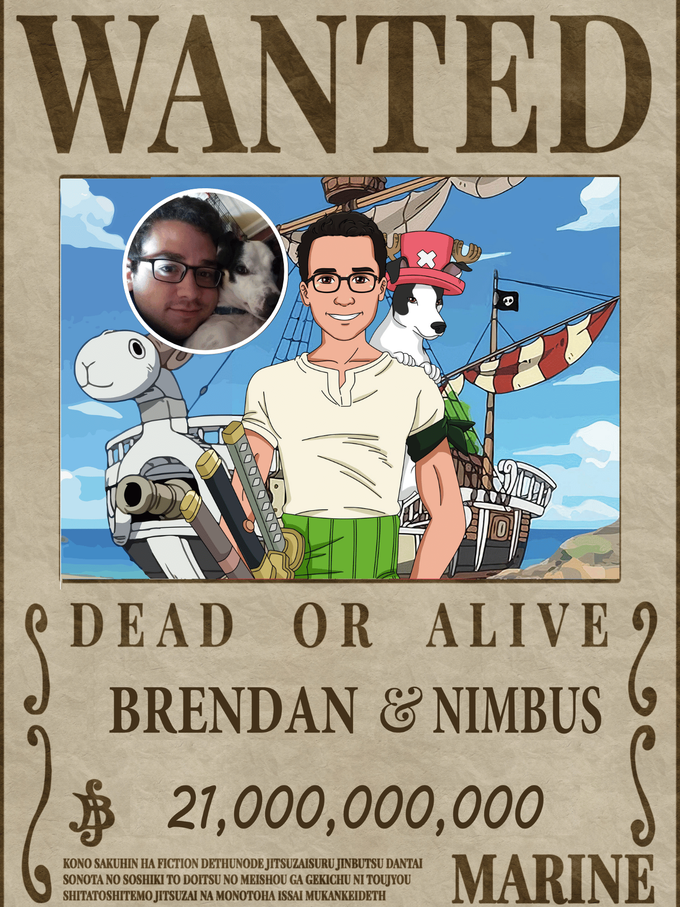 Custom Wanted Portrait