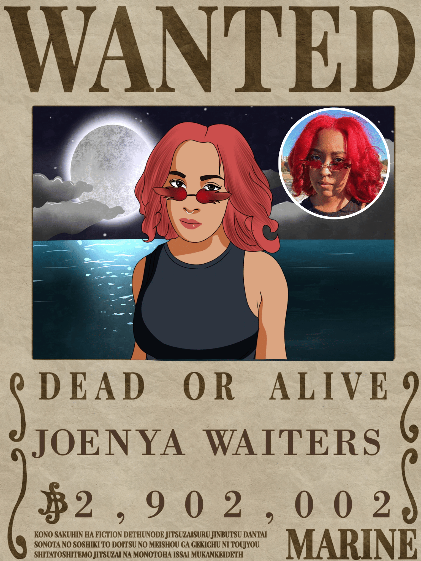 Custom Wanted Portrait